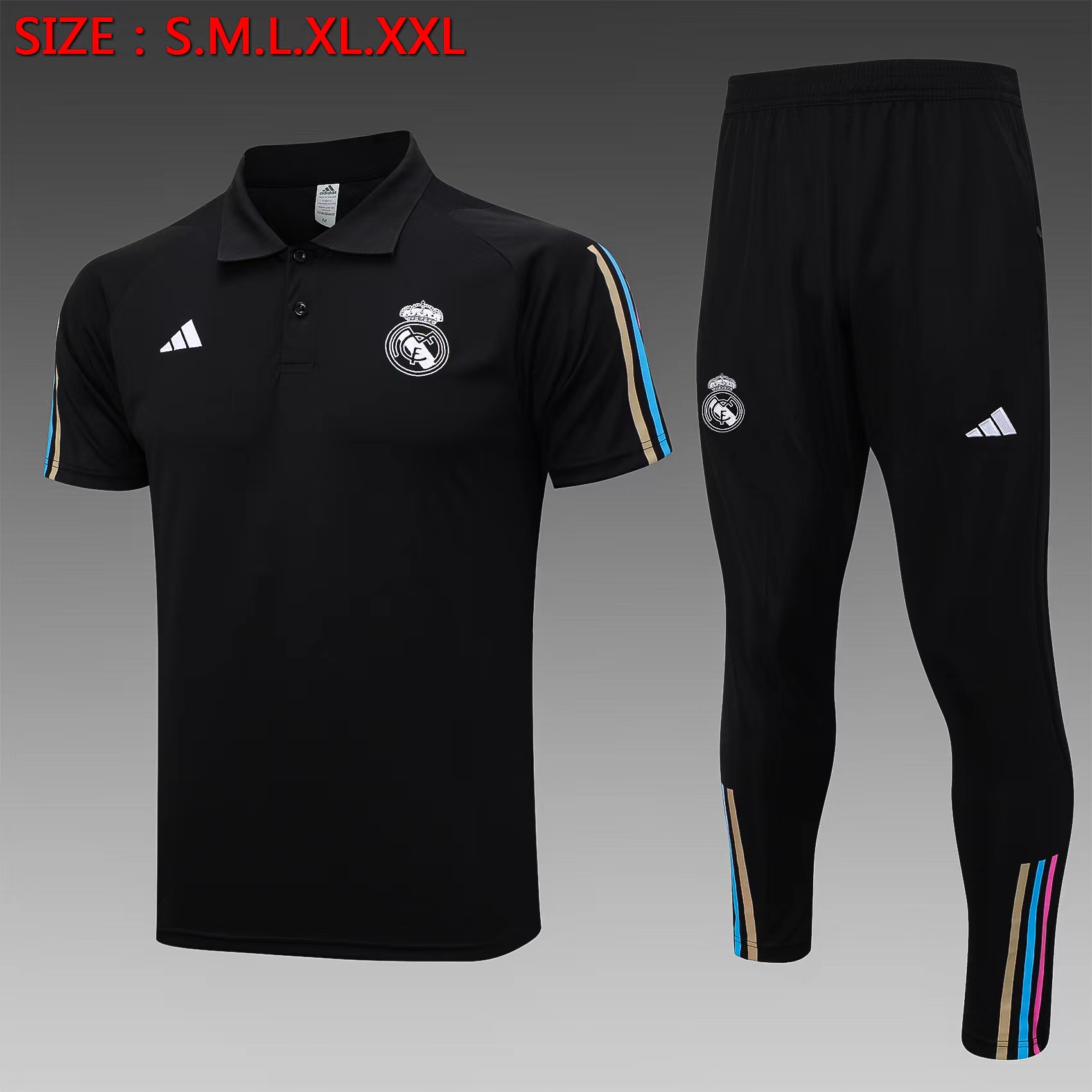AAA Quality Real Madrid 23/24 Black Training Kit Jerseys